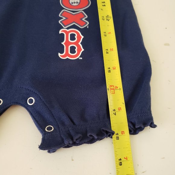 Boston Red Sox One Piece Creeper Baby Infant 12 Months Blue MLB Girls NWOT - Picture 9 of 9